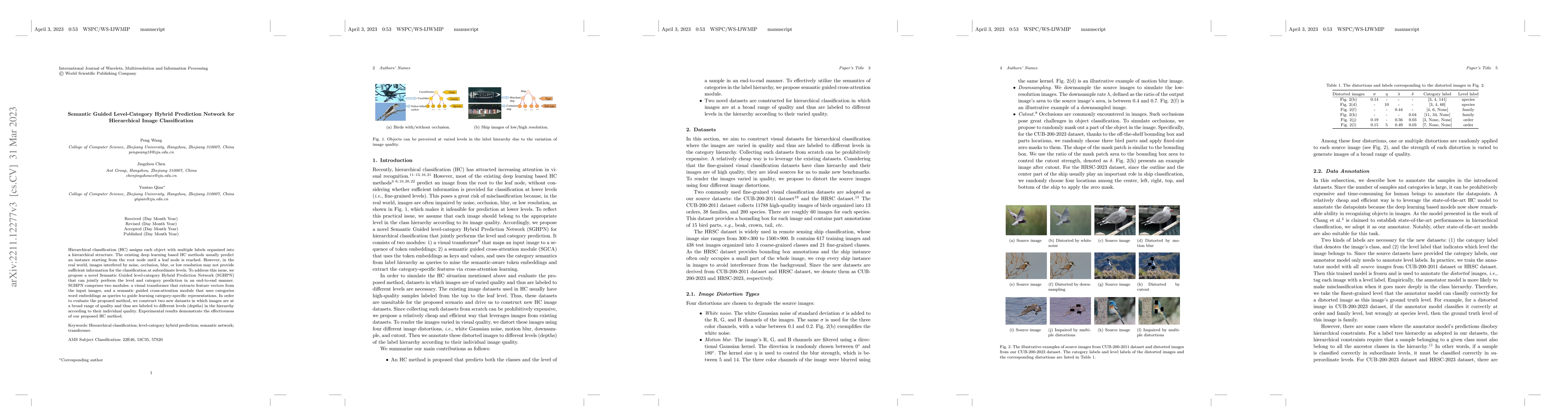 Thumbnail for Semantic Guided Level-Category Hybrid Prediction Network for
  Hierarchical Image Classification