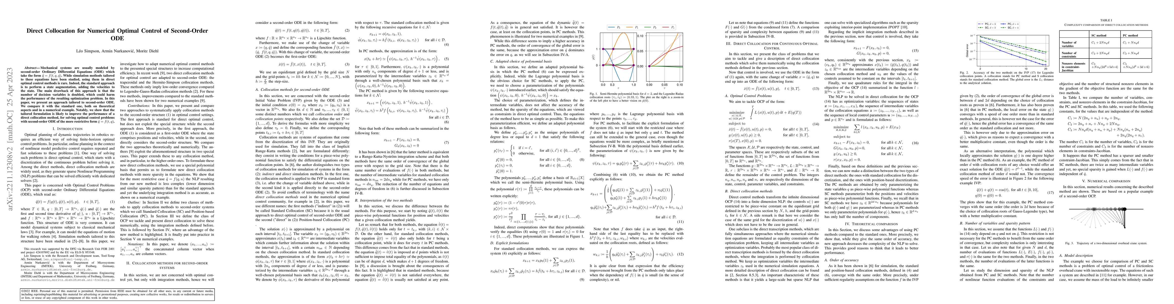 Thumbnail for Direct Collocation for Numerical Optimal Control of Second-Order ODE