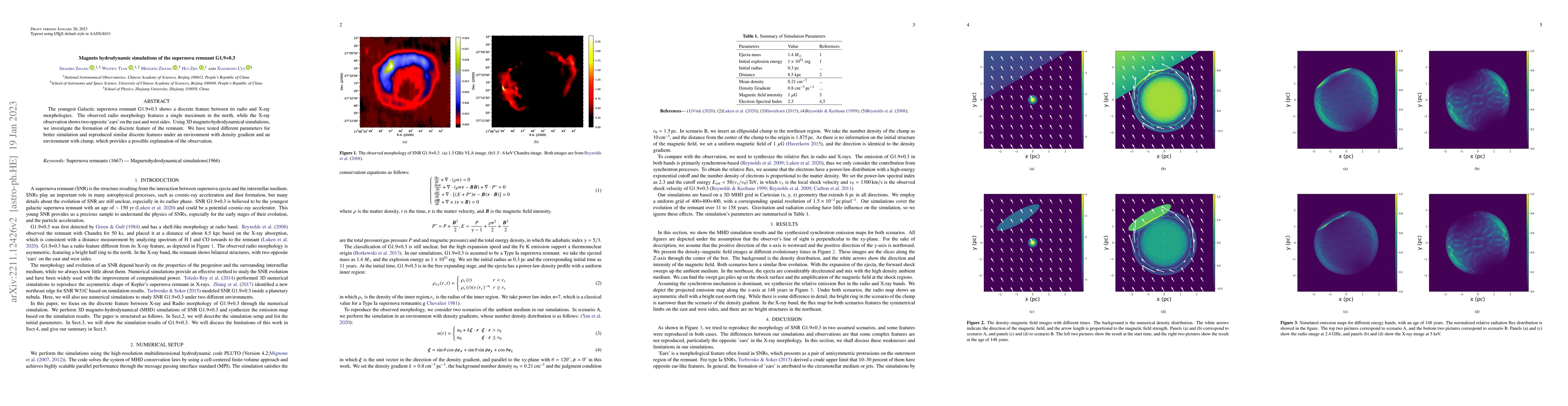 Thumbnail for Magneto hydrodynamic simulations of the supernova remnant G1.9+0.3