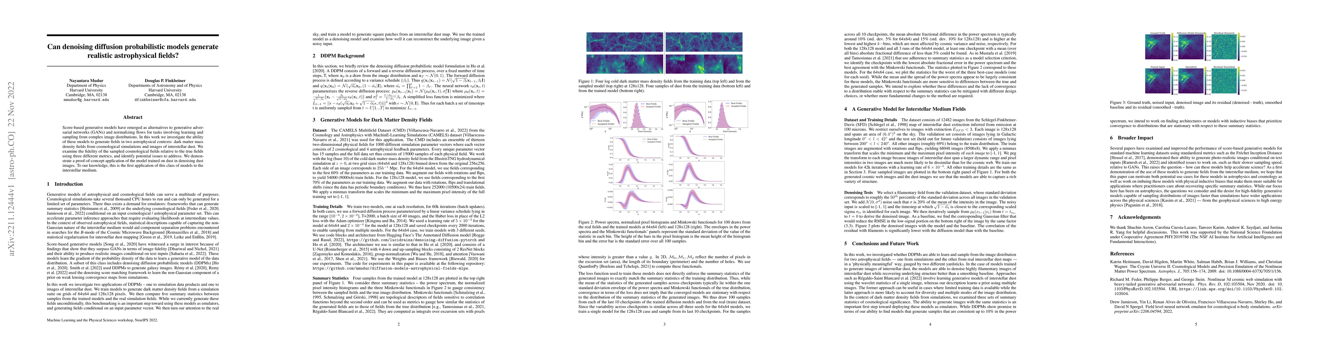 Thumbnail for Can denoising diffusion probabilistic models generate realistic
  astrophysical fields?
