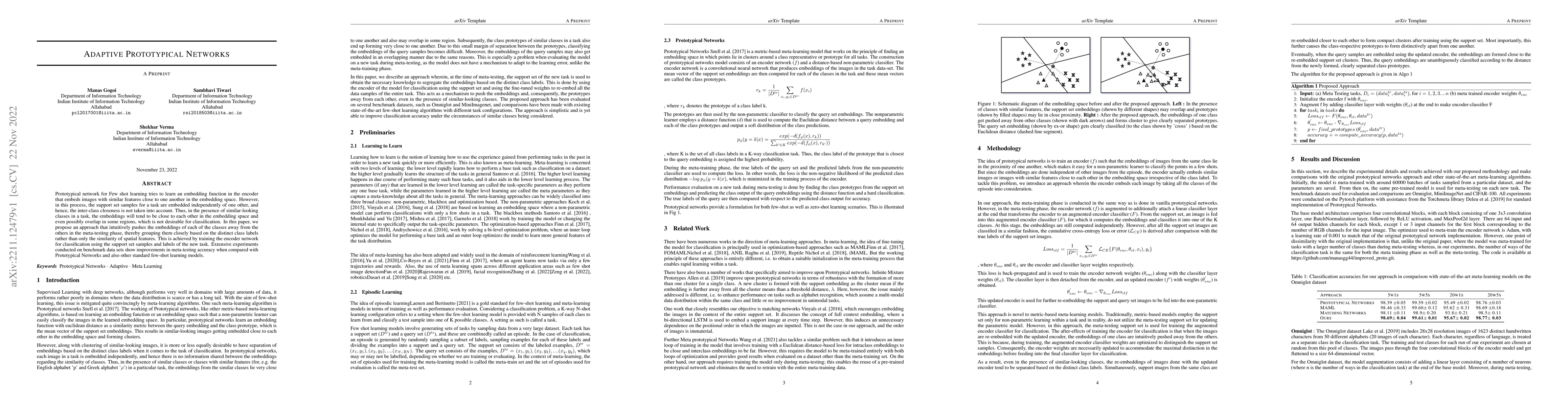 Thumbnail for Adaptive Prototypical Networks