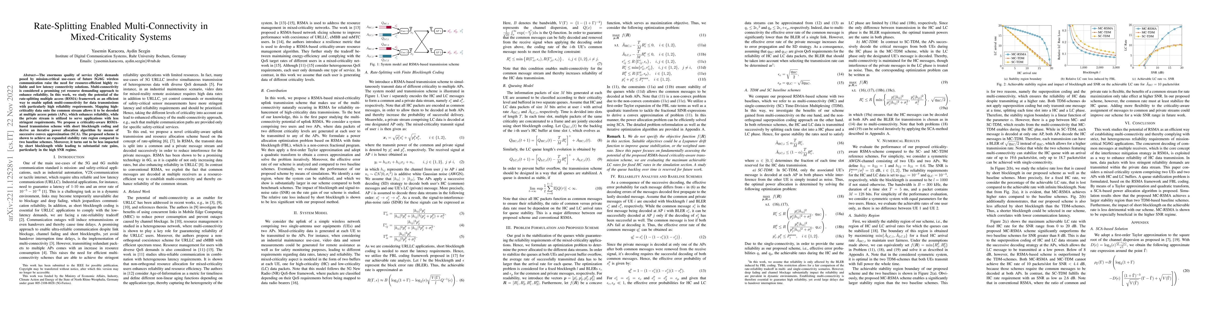 Thumbnail for Rate-Splitting Enabled Multi-Connectivity in Mixed-Criticality Systems