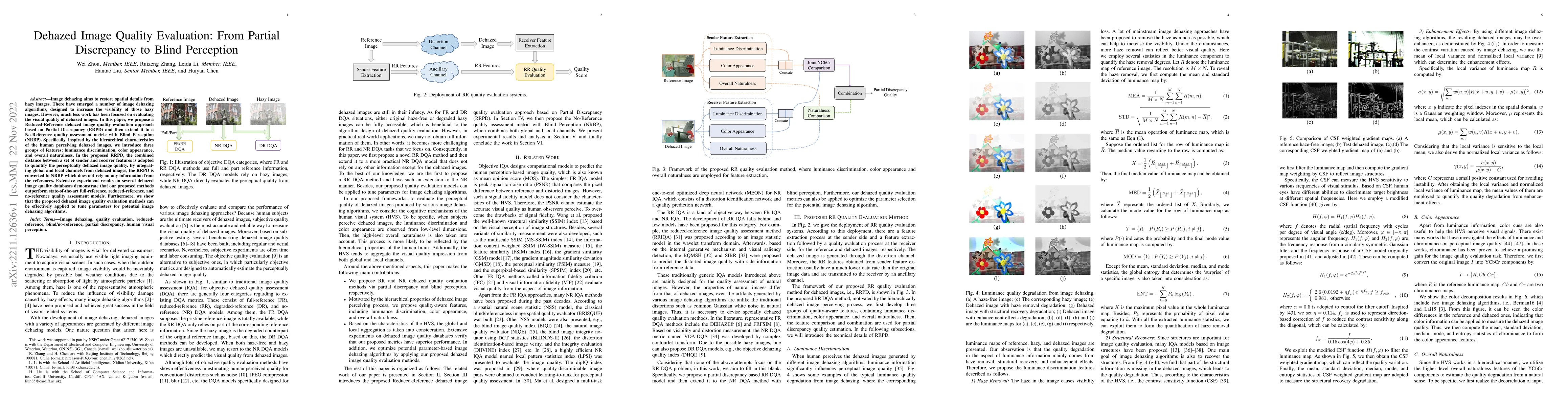 Thumbnail for Dehazed Image Quality Evaluation: From Partial Discrepancy to Blind
  Perception