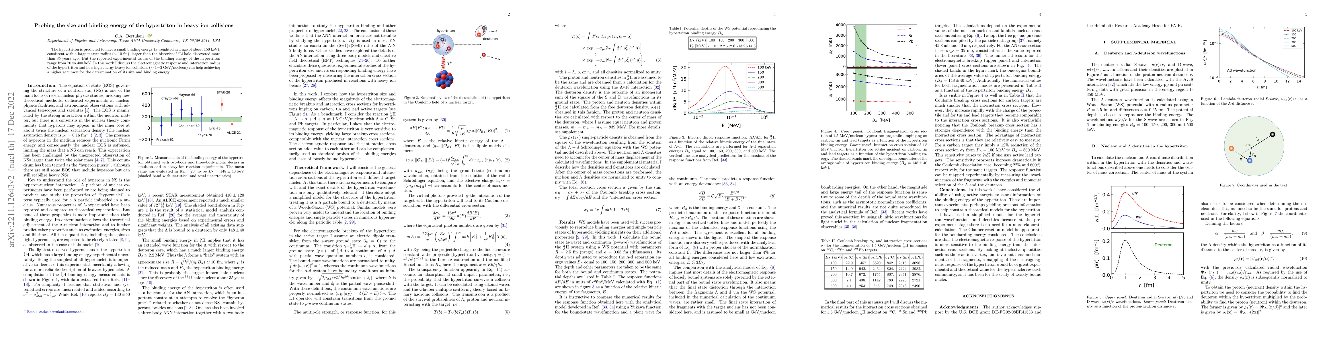 Thumbnail for Probing the size and binding energy of the hypertriton in heavy ion
  collisions
