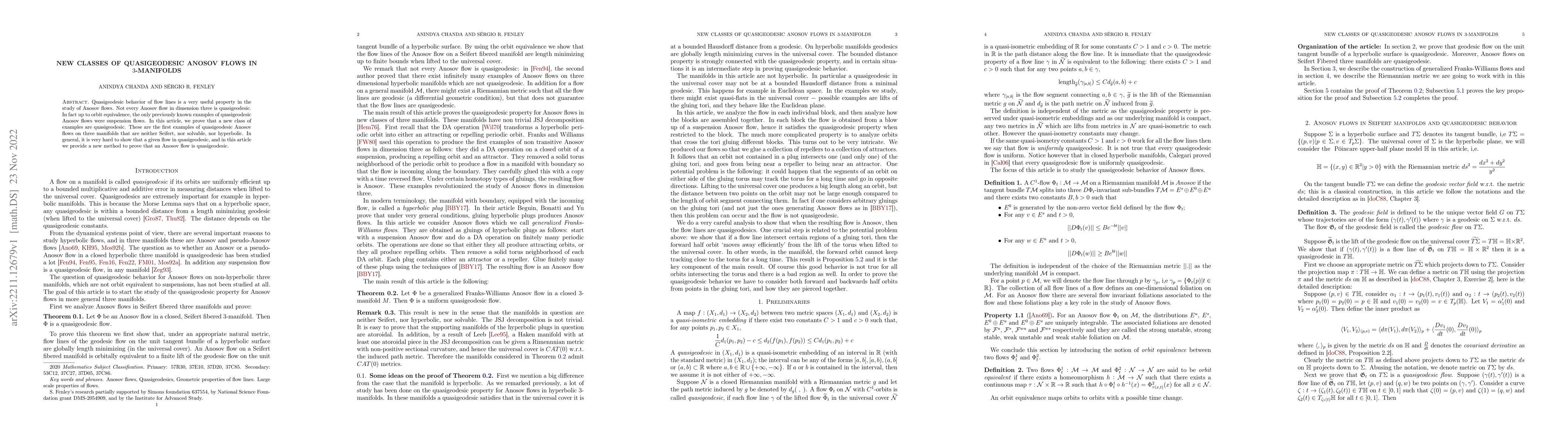 Thumbnail for New Classes of Quasigeodesic Anosov Flows in $3$-Manifolds