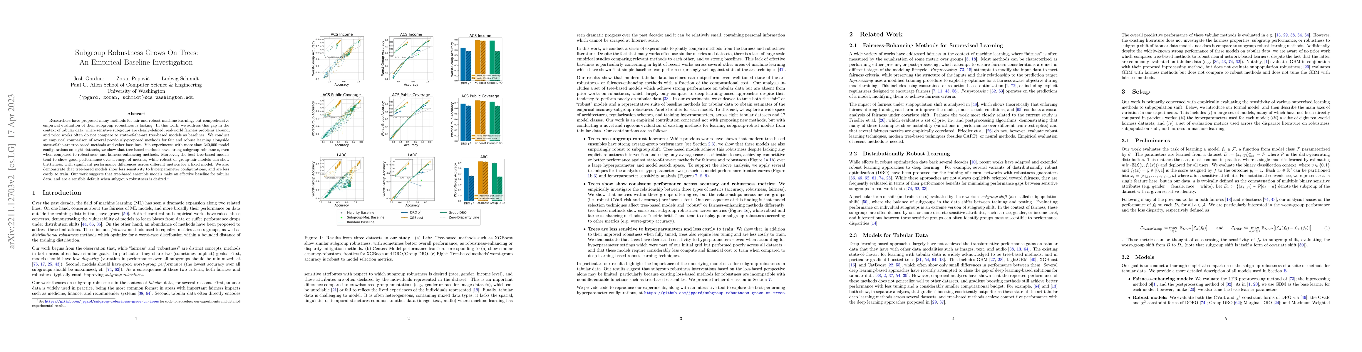 Thumbnail for Subgroup Robustness Grows On Trees: An Empirical Baseline Investigation