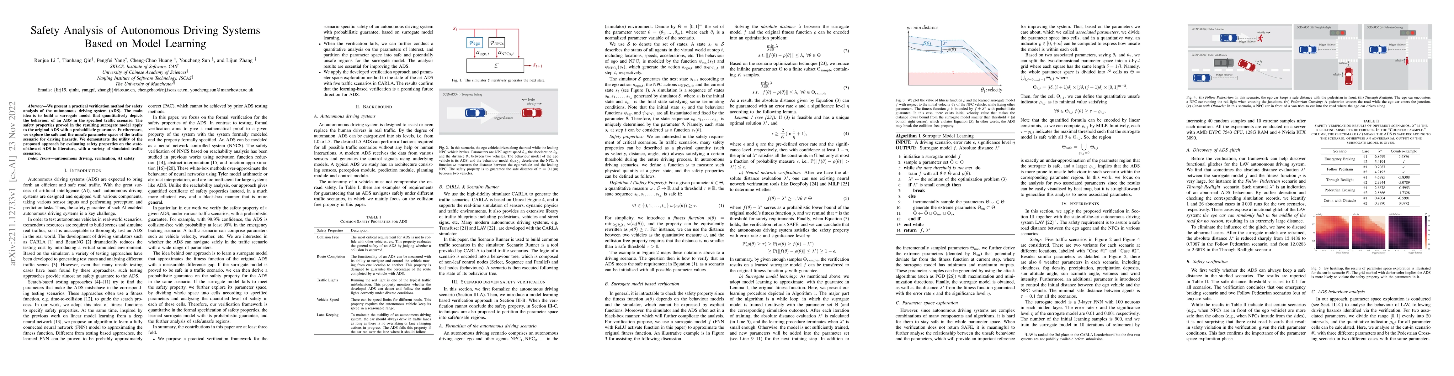 Thumbnail for Safety Analysis of Autonomous Driving Systems Based on Model Learning