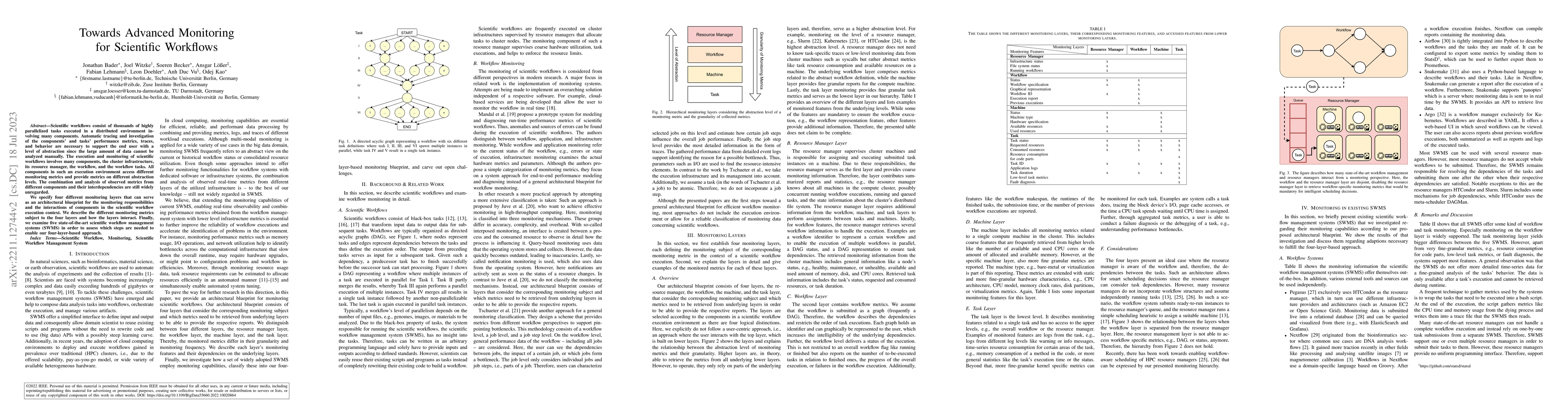 Thumbnail for Towards Advanced Monitoring for Scientific Workflows