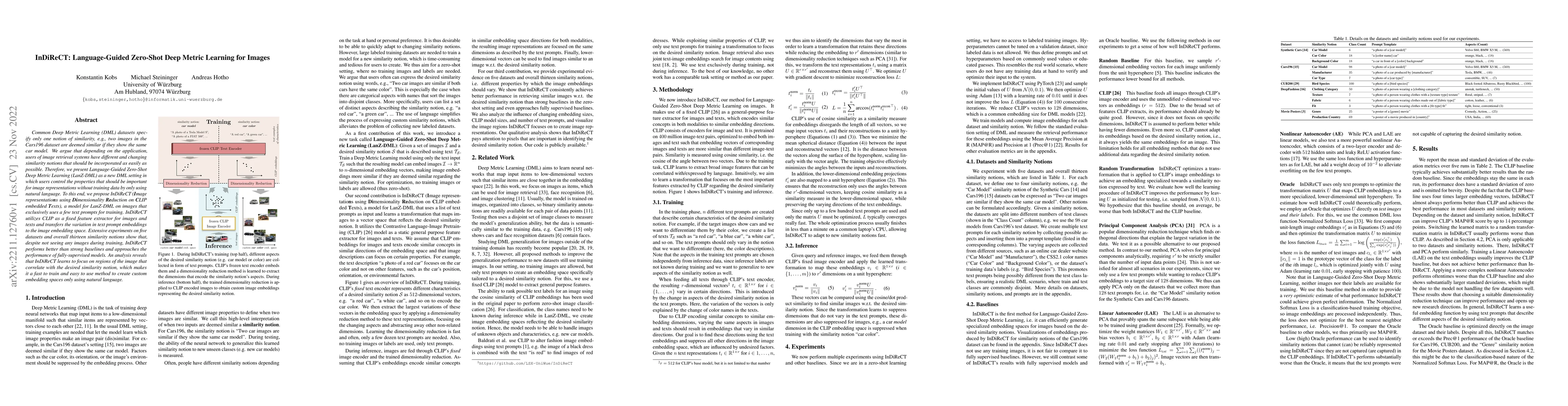 Thumbnail for InDiReCT: Language-Guided Zero-Shot Deep Metric Learning for Images