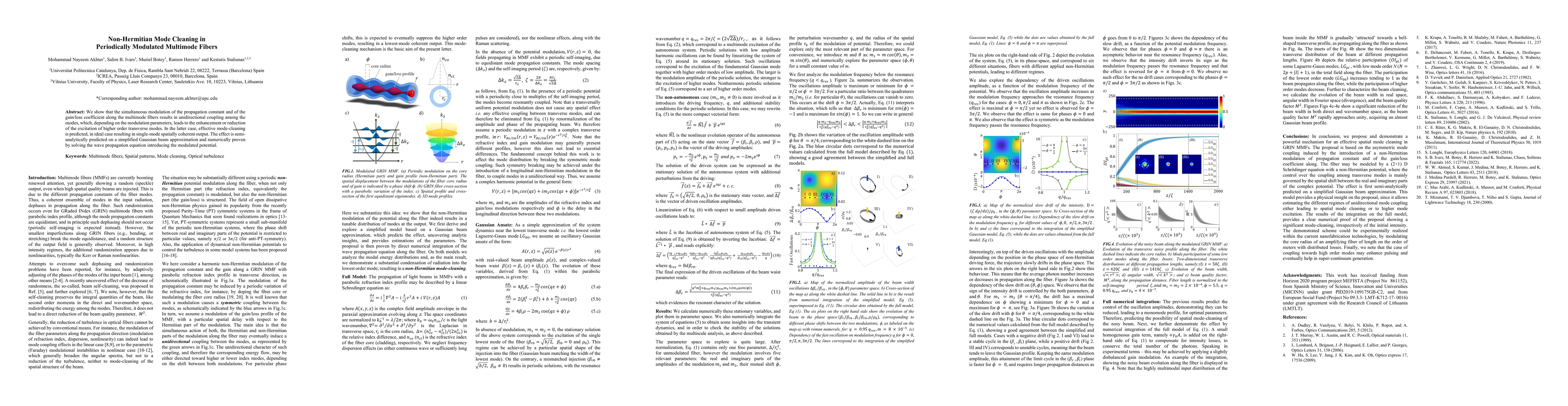 Thumbnail for Non-Hermitian Mode Cleaning in Periodically Modulated Multimode Fibers