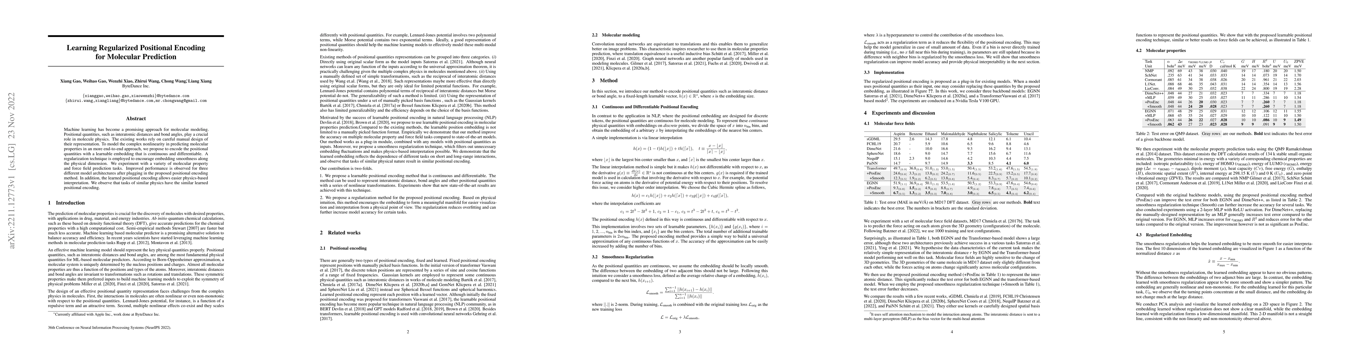 Thumbnail for Learning Regularized Positional Encoding for Molecular Prediction
