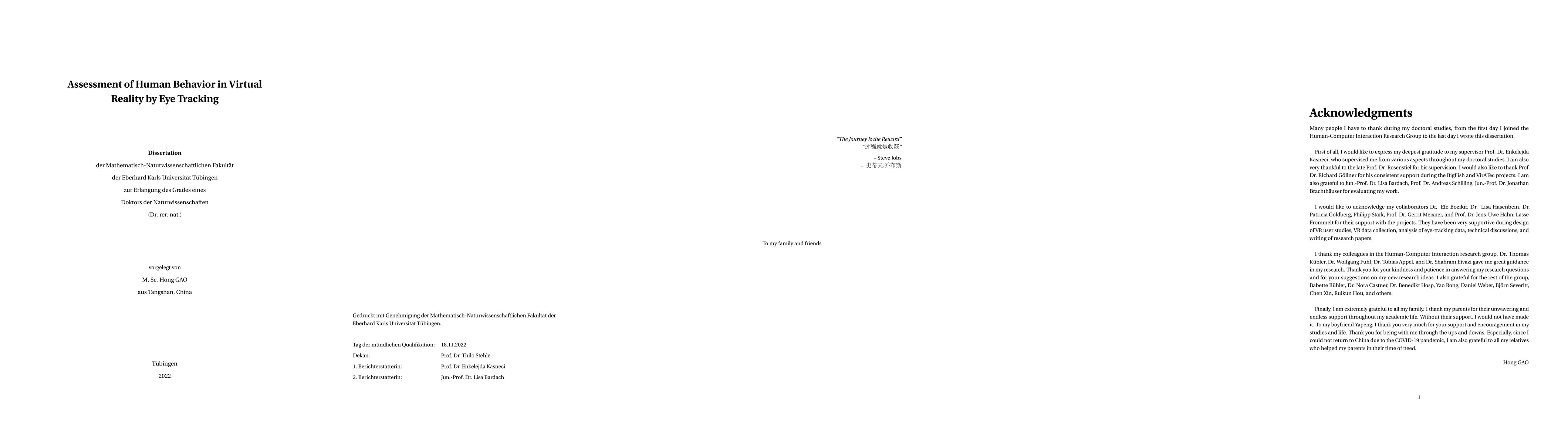 Thumbnail for Assessment of Human Behavior in Virtual Reality by Eye Tracking