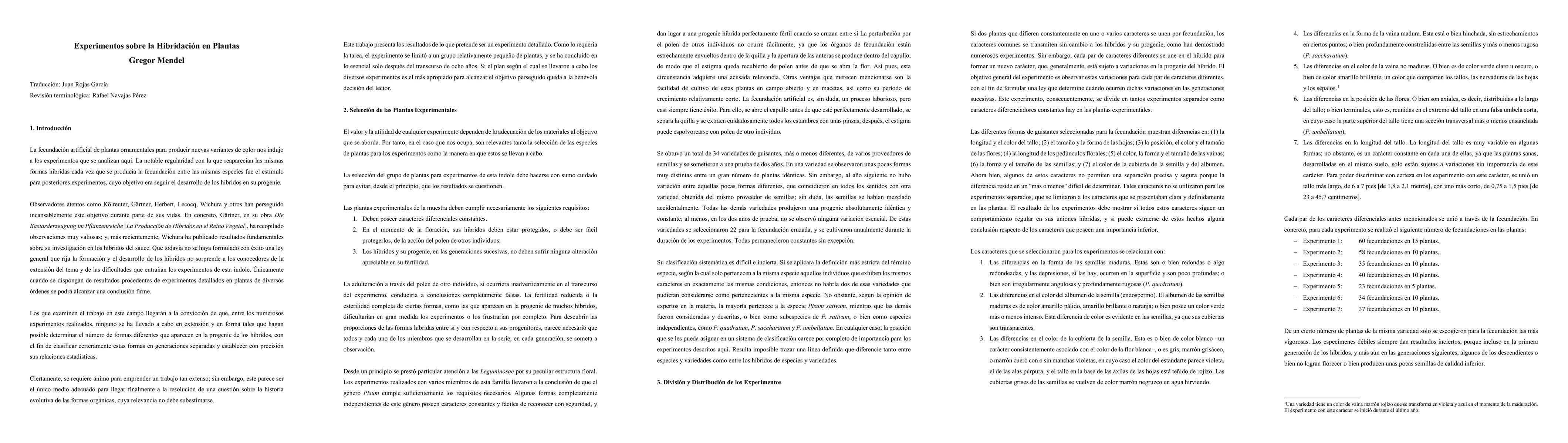 Thumbnail for Experimentos sobre la Hibridaci\'on en Plantas