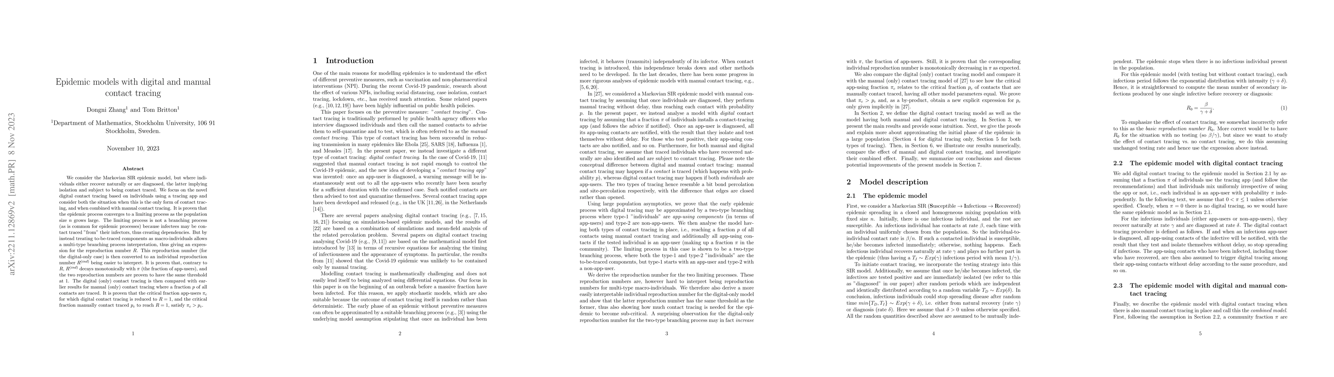 Thumbnail for Epidemic models with digital and manual contact tracing