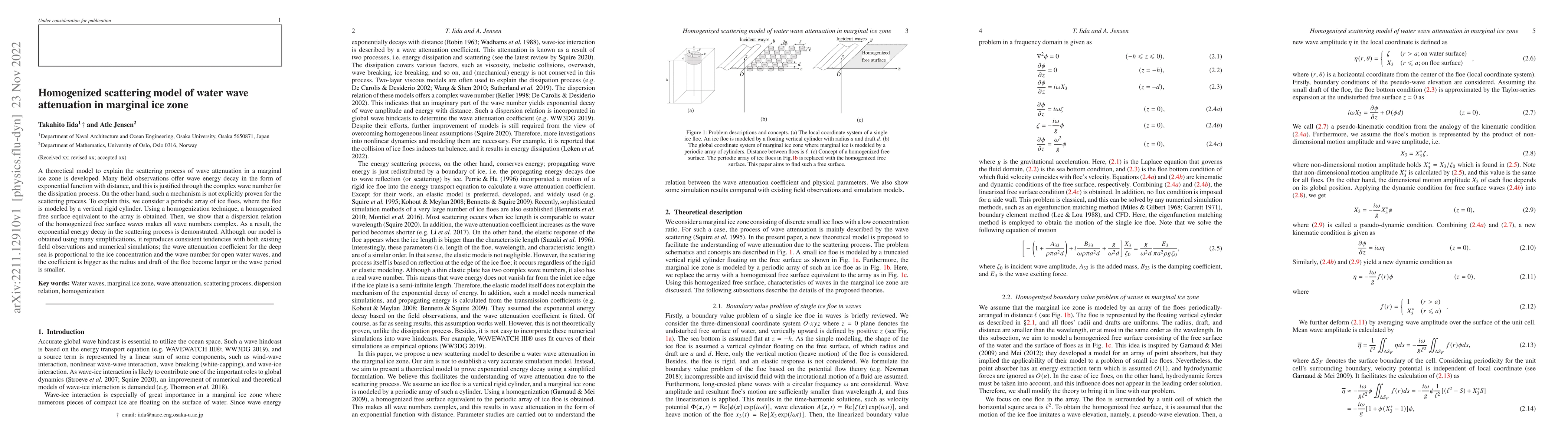 Thumbnail for Homogenized scattering model of water wave attenuation in marginal ice
  zone