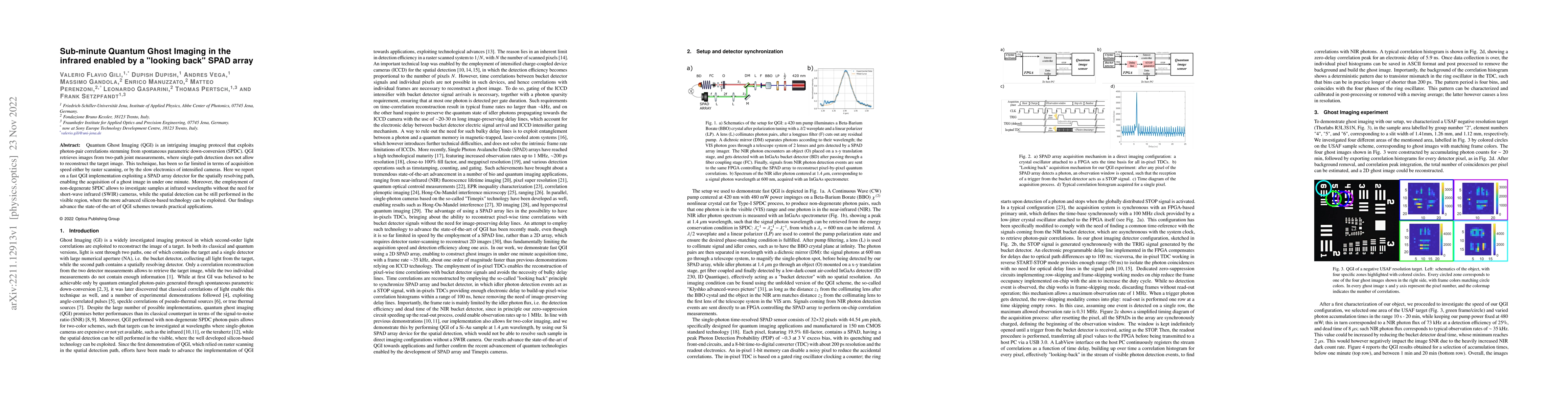 Thumbnail for Sub-minute Quantum Ghost Imaging in the infrared enabled by a "looking
  back" SPAD array