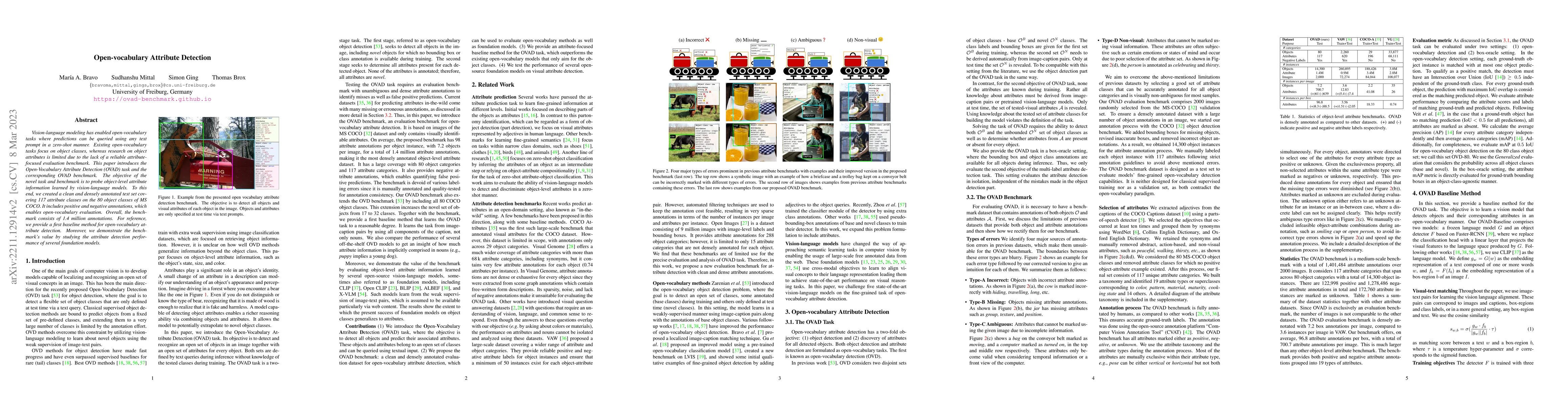 Thumbnail for Open-vocabulary Attribute Detection
