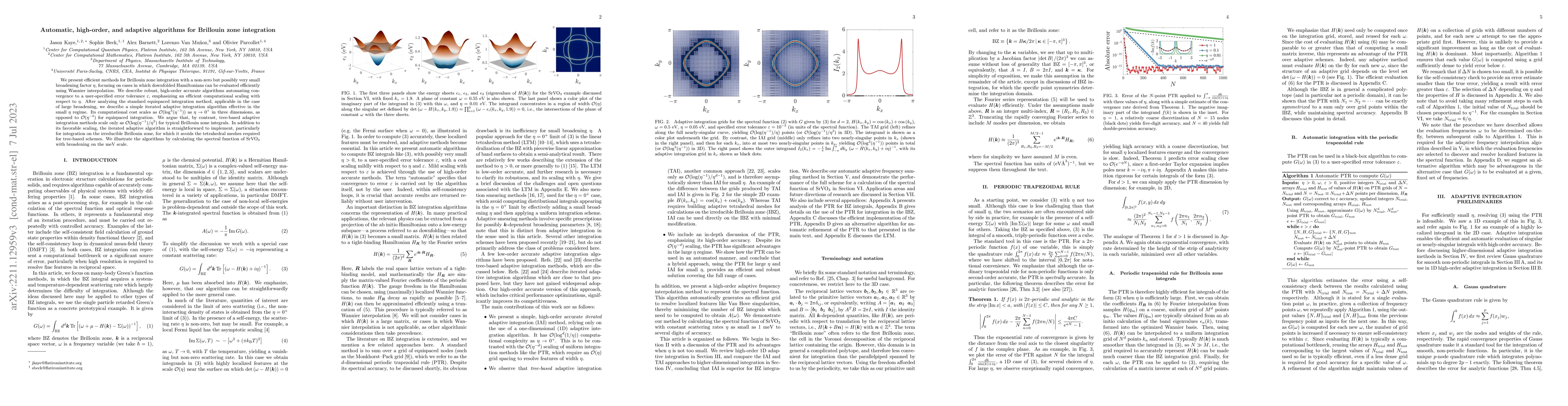 Thumbnail for Automatic, high-order, and adaptive algorithms for Brillouin zone
  integration