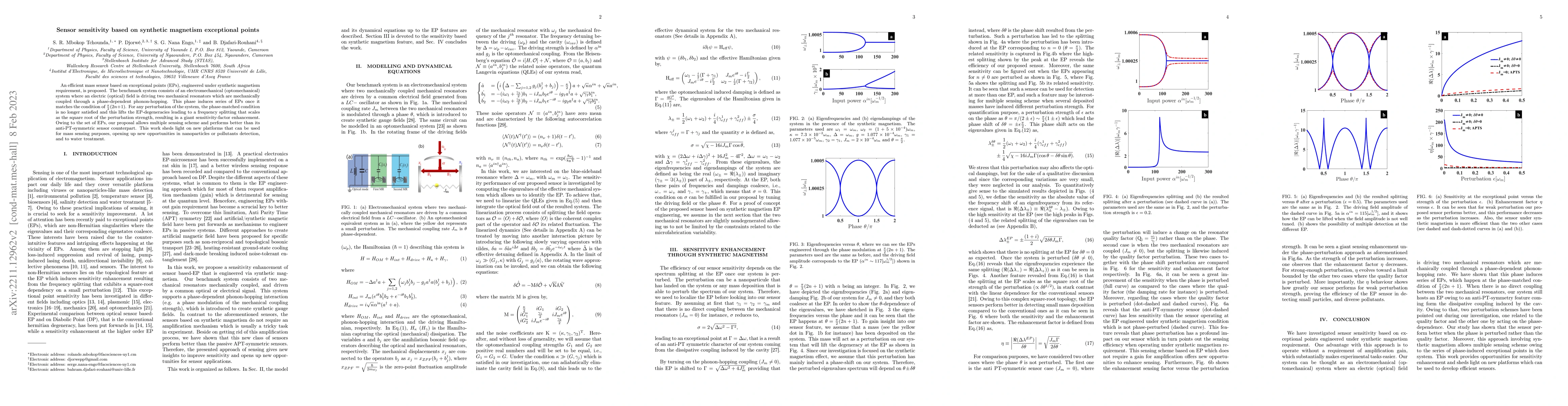 Thumbnail for Sensor sensitivity based on synthetic magnetism exceptional point