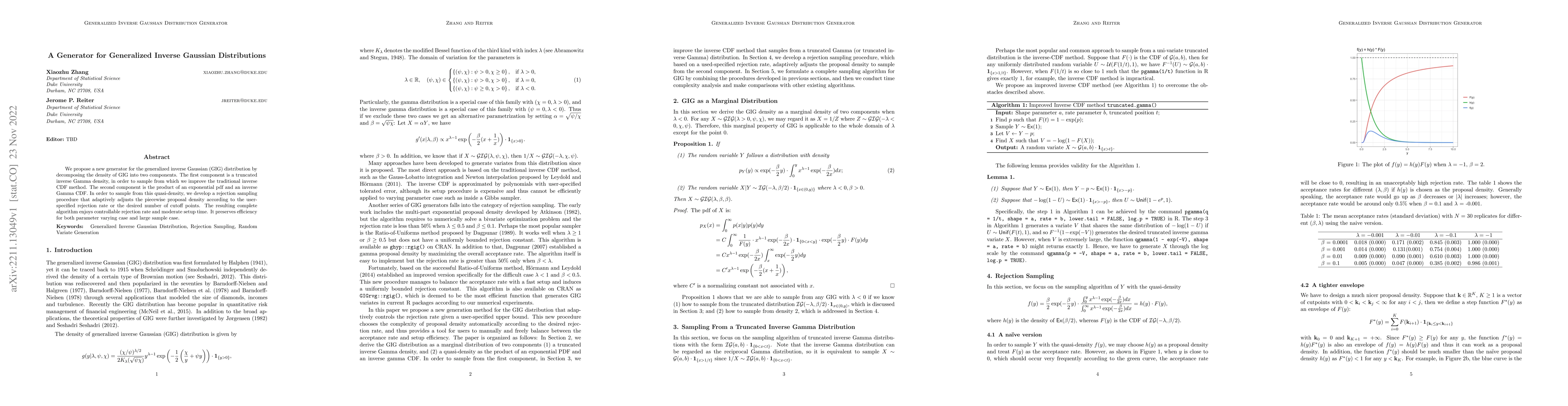 Thumbnail for A Generator for Generalized Inverse Gaussian Distributions