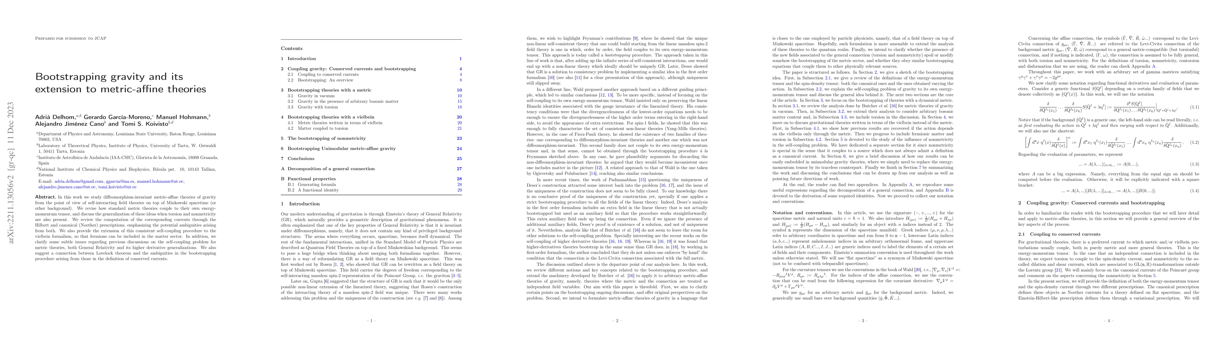 Thumbnail for Bootstrapping gravity and its extension to metric-affine theories
