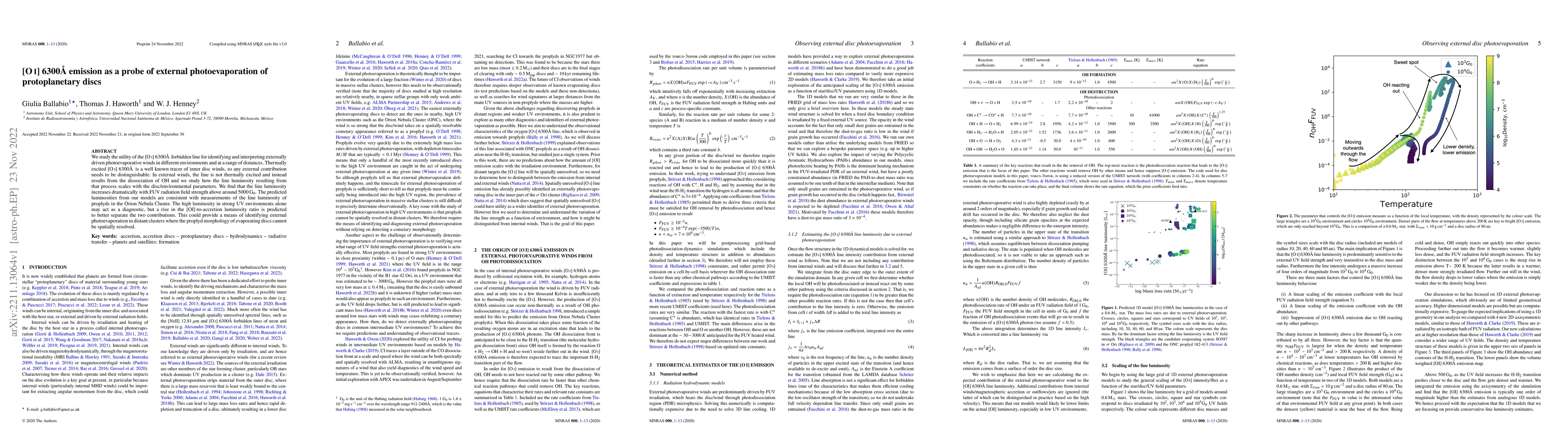 Thumbnail for [OI] 6300\AA$\,$ emission as a probe of external photoevaporation of
  protoplanetary discs