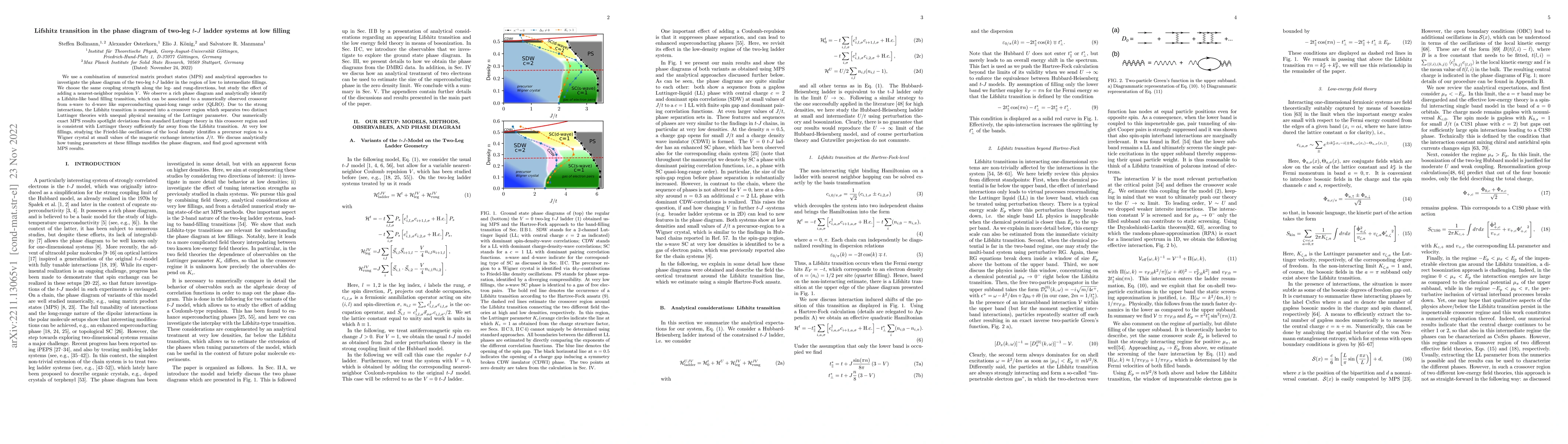 Thumbnail for Lifshitz transition in the phase diagram of two-leg $t$-$J$ ladder
  systems at low filling