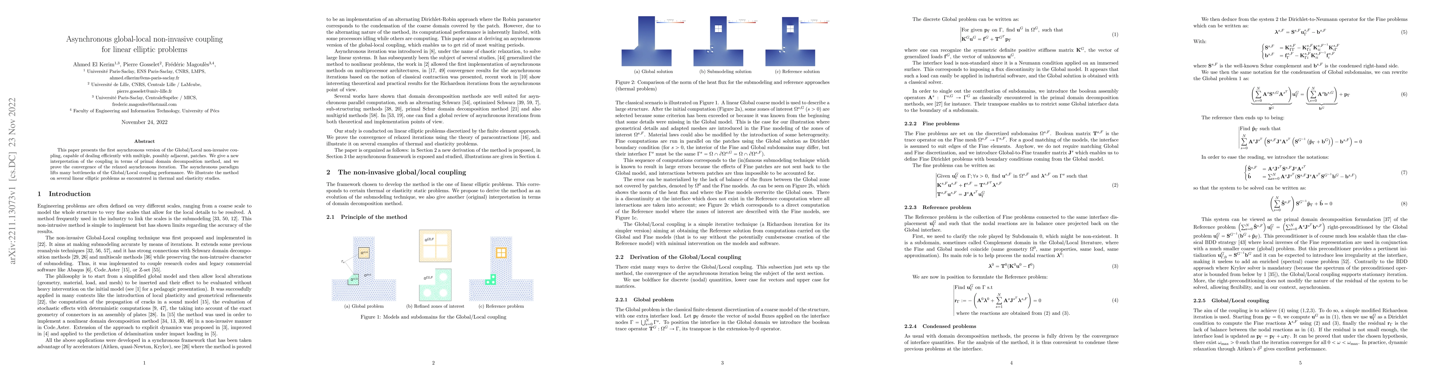 Thumbnail for Asynchronous global-local non-invasive coupling for linear elliptic
  problems
