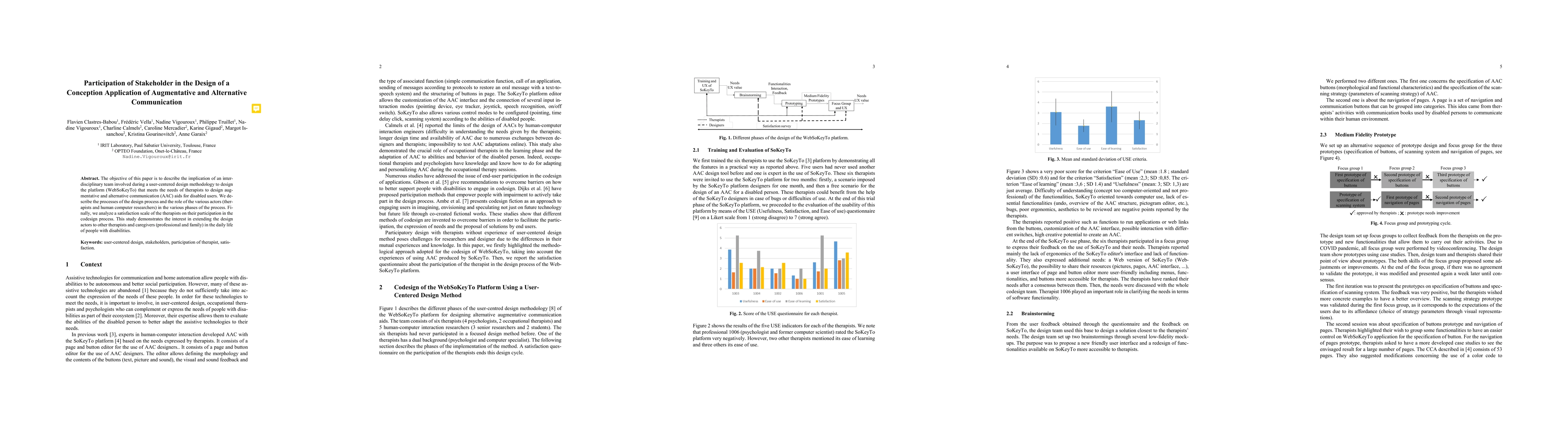 Thumbnail for Participation of Stakeholder in the Design of a Conception Application
  of Augmentative and Alternative Communication