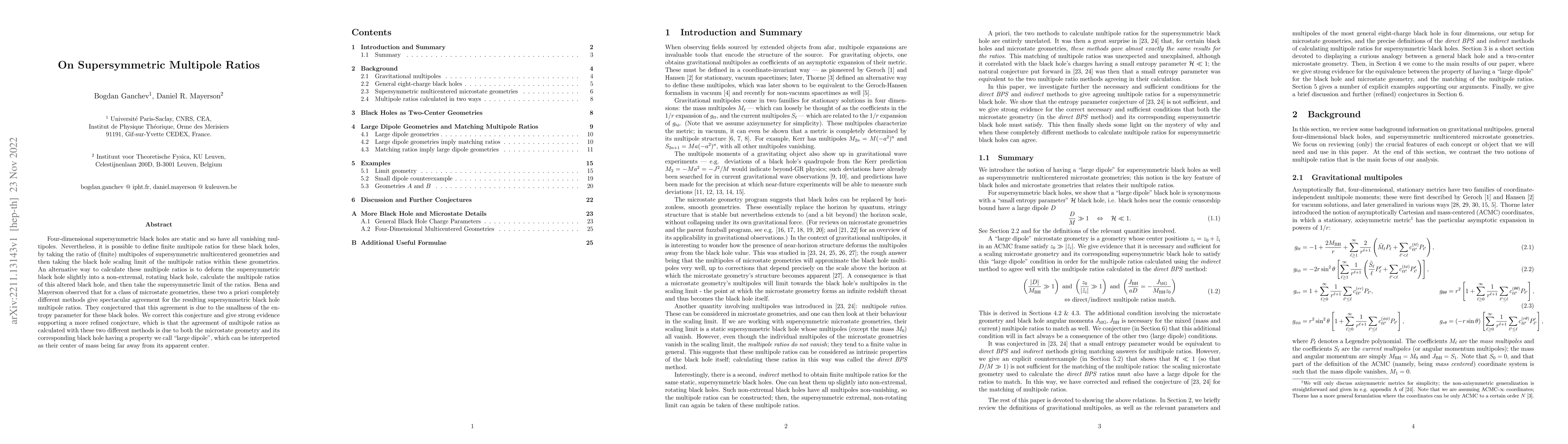 Thumbnail for On Supersymmetric Multipole Ratios