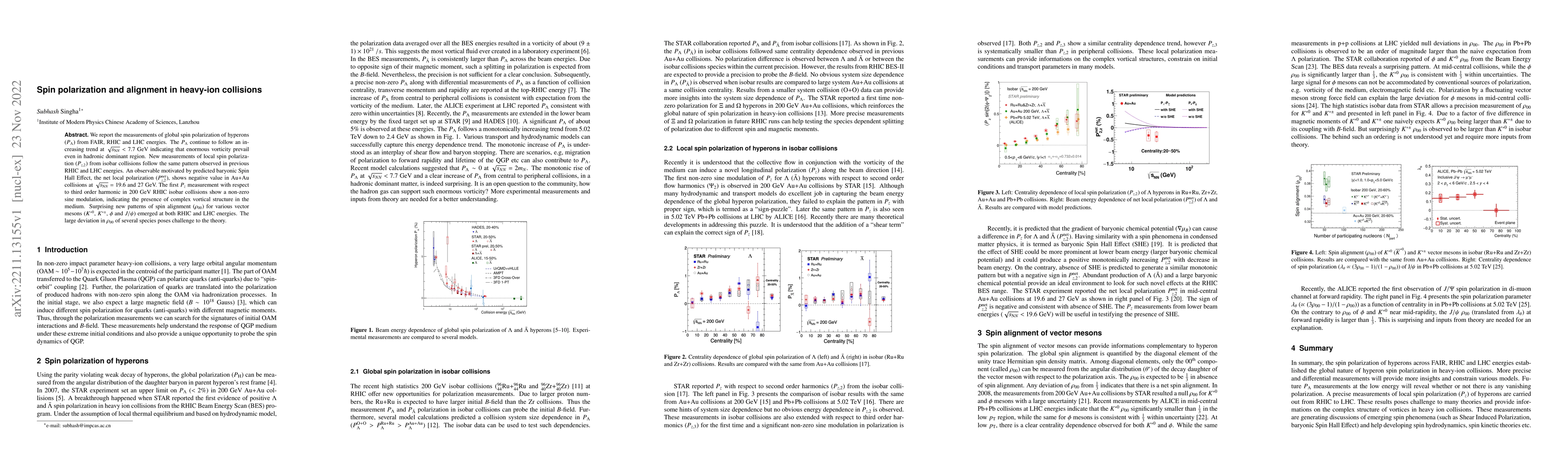 Thumbnail for Spin polarization and alignment in heavy-ion collisions