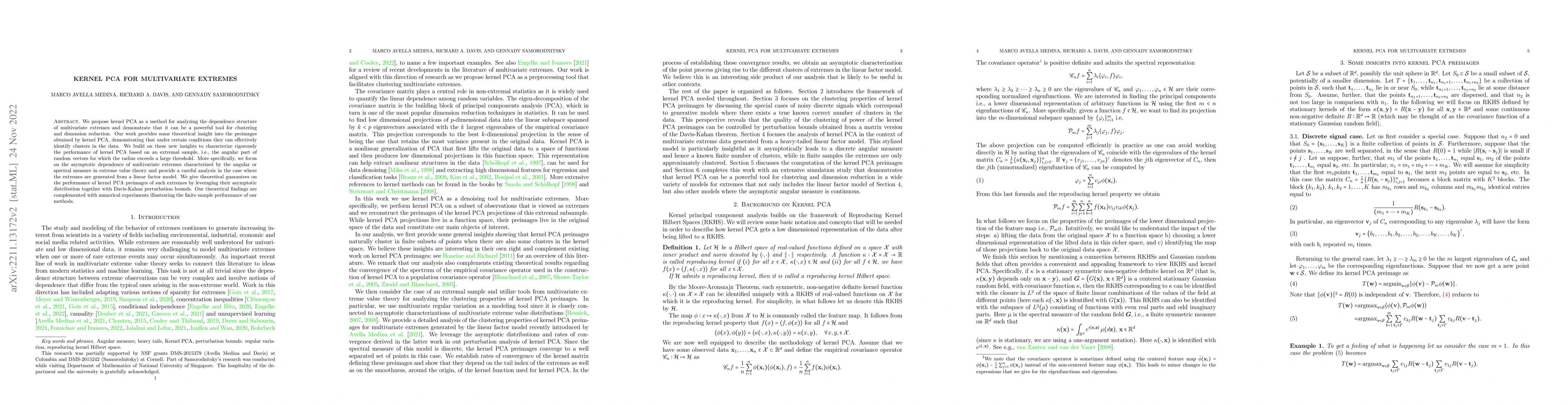 Thumbnail for Kernel PCA for multivariate extremes