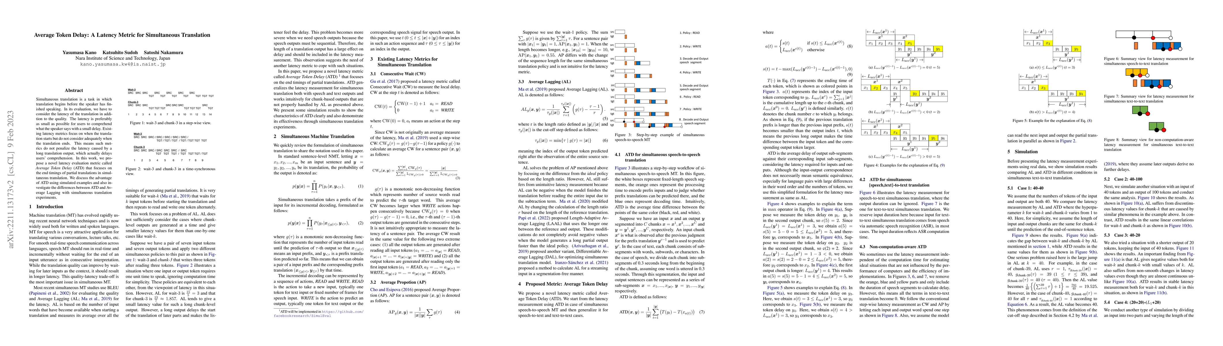 Thumbnail for Average Token Delay: A Latency Metric for Simultaneous Translation