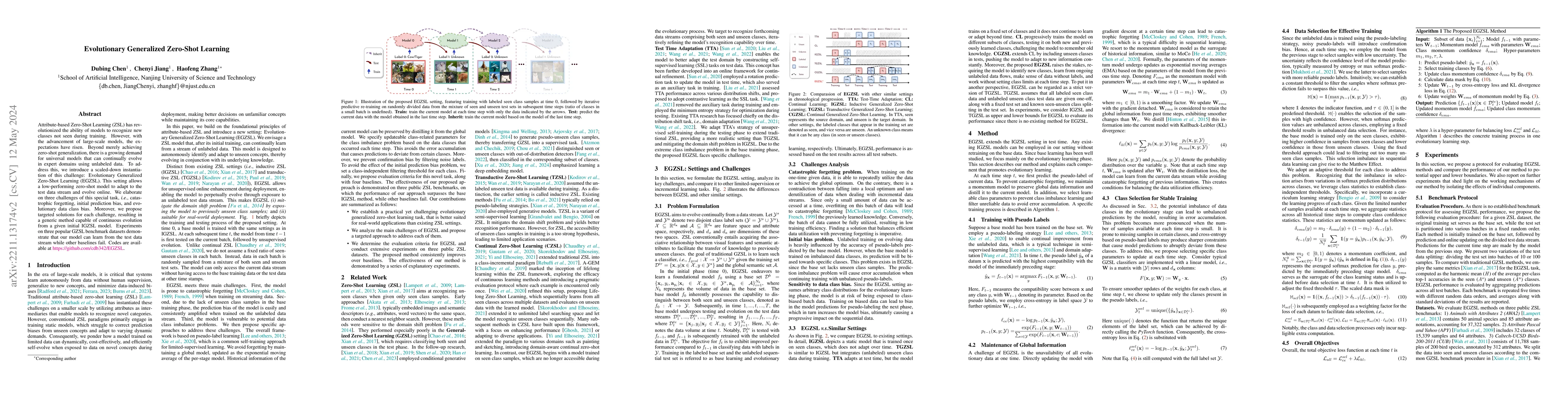 Thumbnail for Evolutionary Generalized Zero-Shot Learning