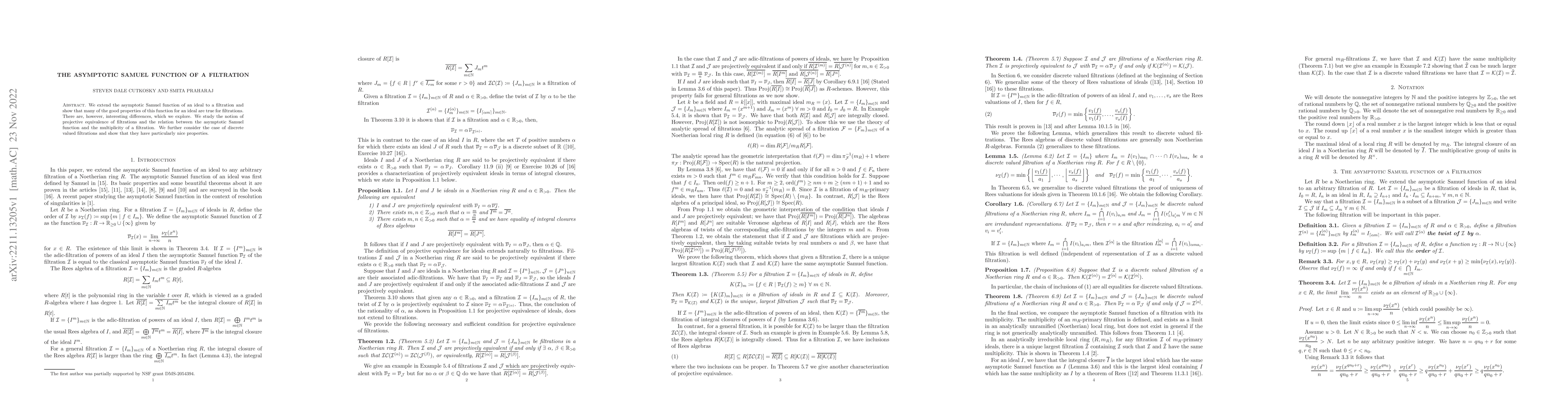 Thumbnail for The Asymptotic Samuel Function of a Filtration