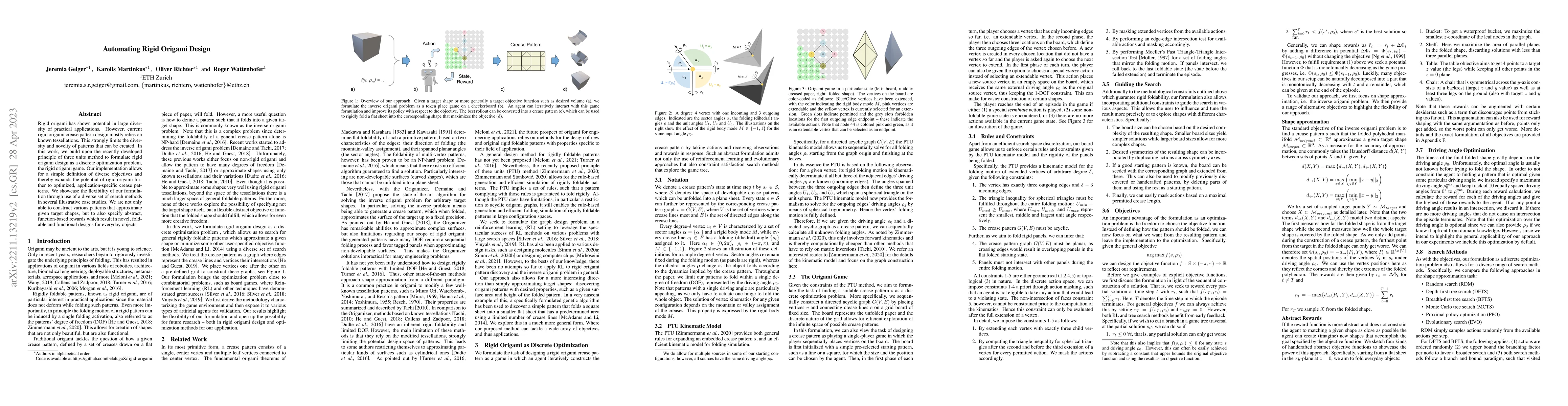 Thumbnail for Automating Rigid Origami Design