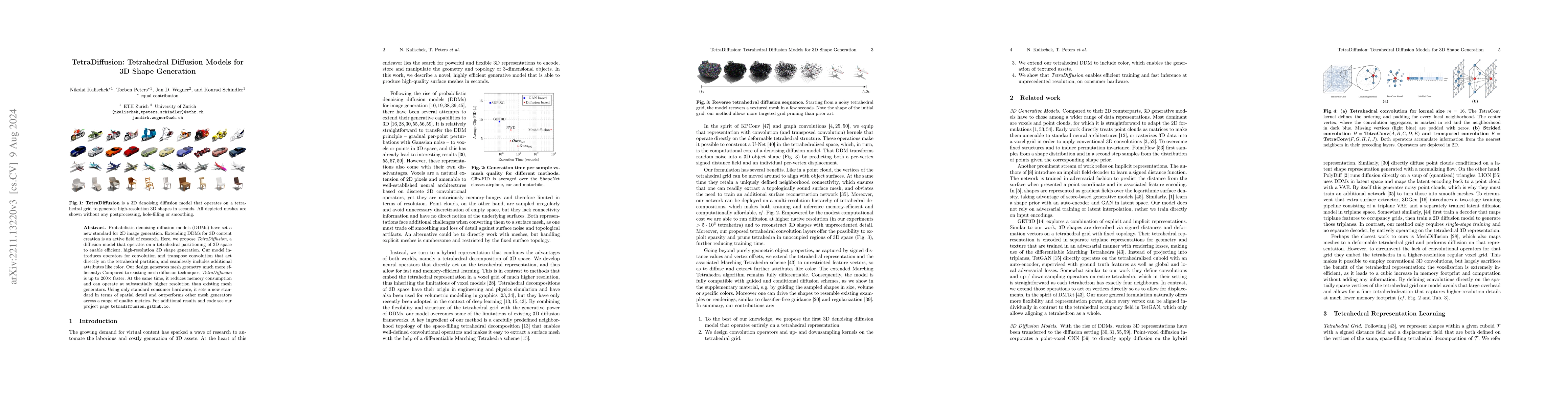 Thumbnail for TetraDiffusion: Tetrahedral Diffusion Models for 3D Shape Generation
