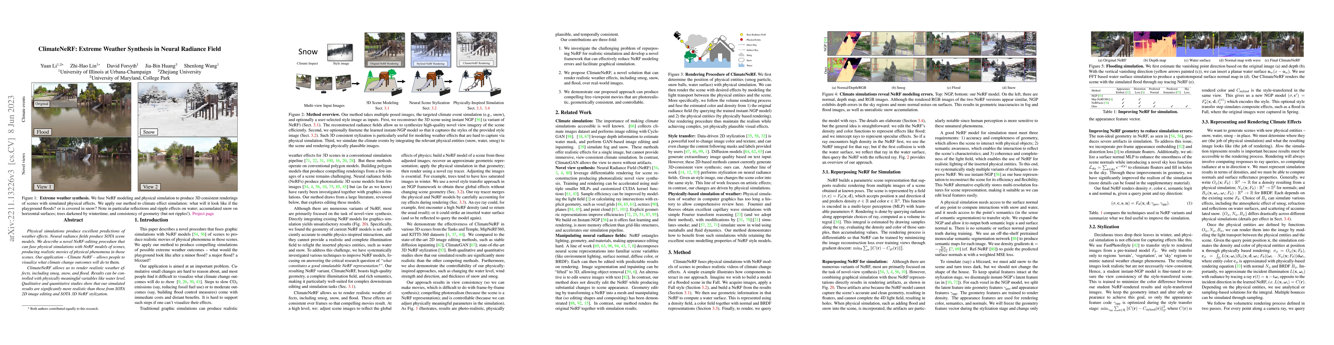 Thumbnail for ClimateNeRF: Extreme Weather Synthesis in Neural Radiance Field