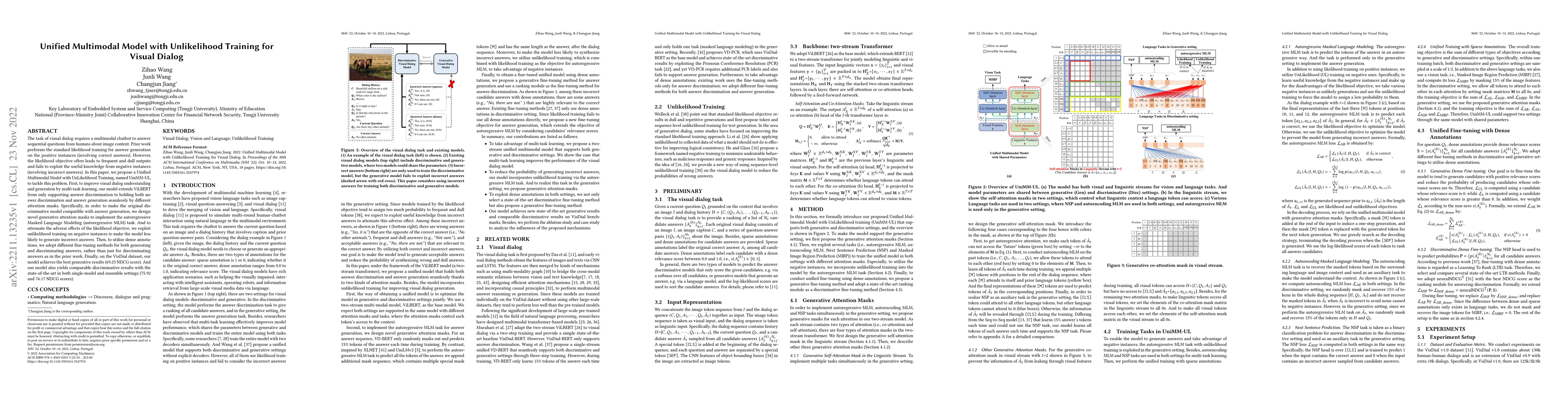 Thumbnail for Unified Multimodal Model with Unlikelihood Training for Visual Dialog