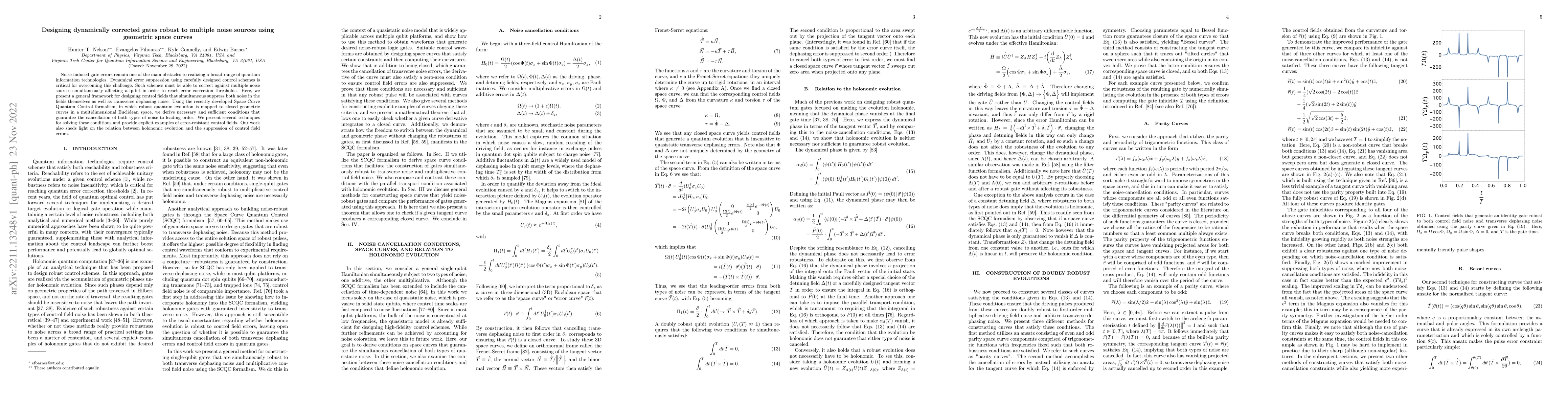Thumbnail for Designing dynamically corrected gates robust to multiple noise sources
  using geometric space curves
