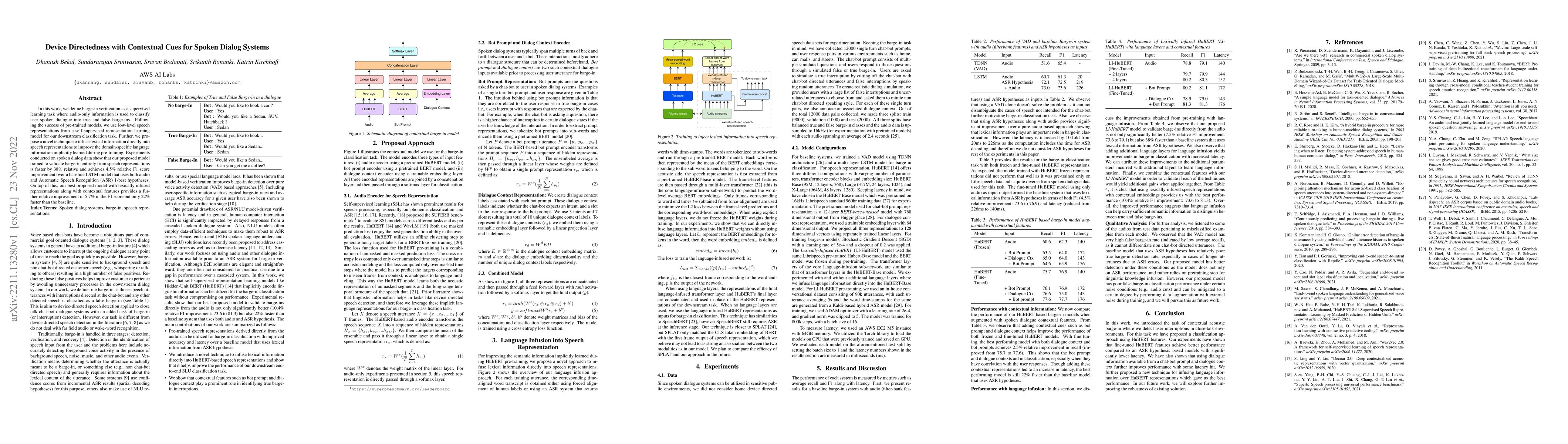 Thumbnail for Device Directedness with Contextual Cues for Spoken Dialog Systems