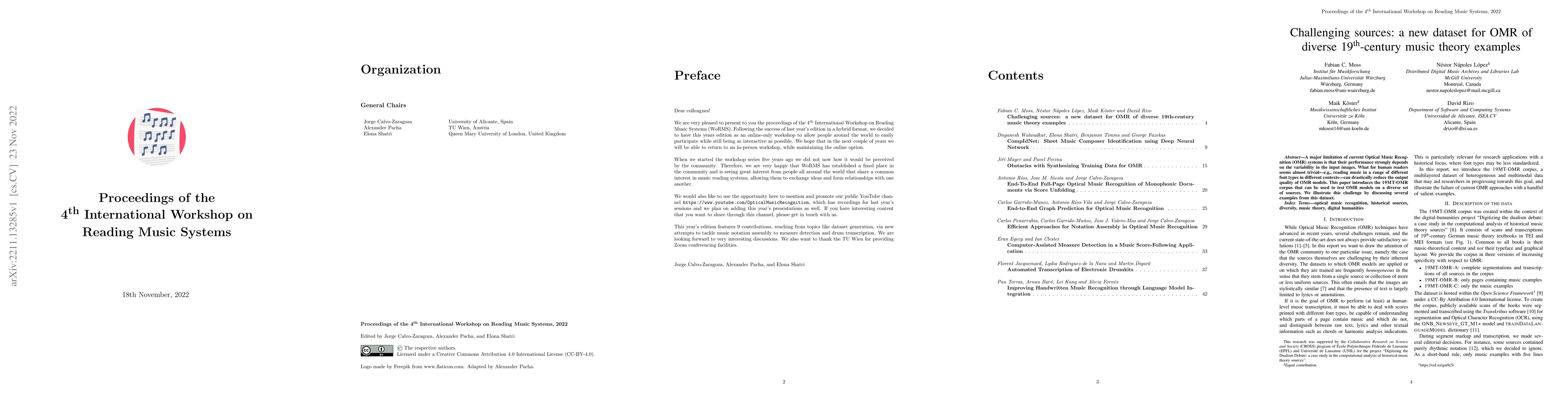 Thumbnail for Proceedings of the 4th International Workshop on Reading Music Systems