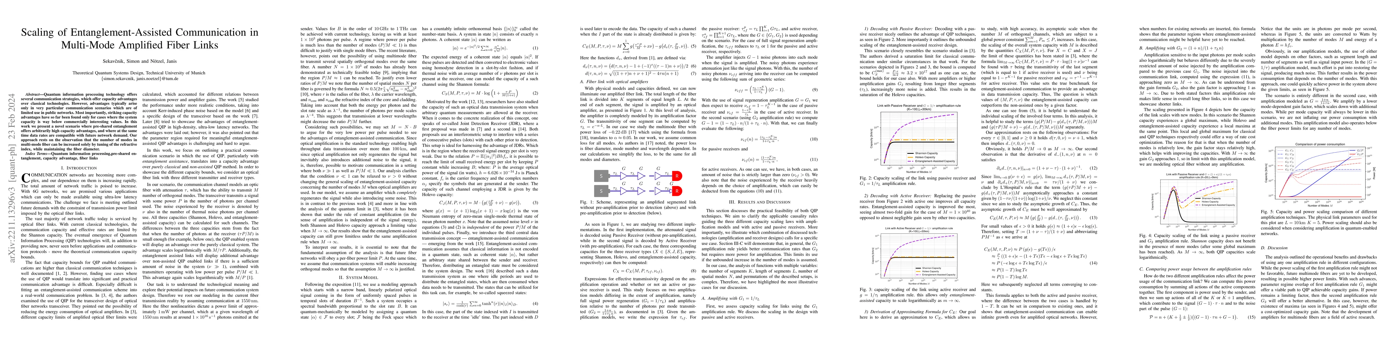 Thumbnail for Scaling of Entanglement-Assisted Communication in Amplified Fiber Links