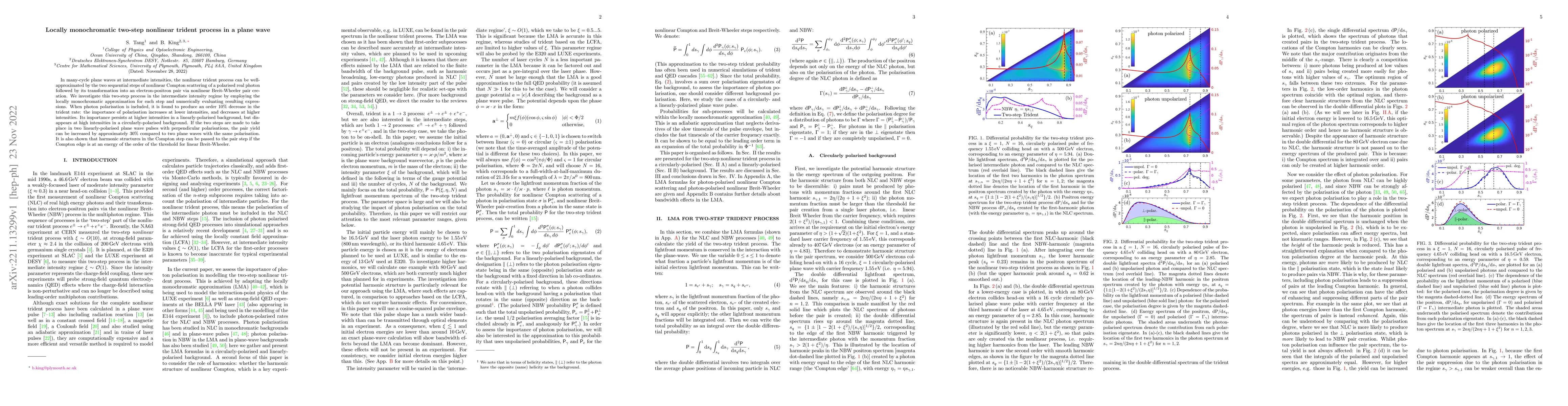 Thumbnail for Locally monochromatic two-step nonlinear trident process in a plane wave