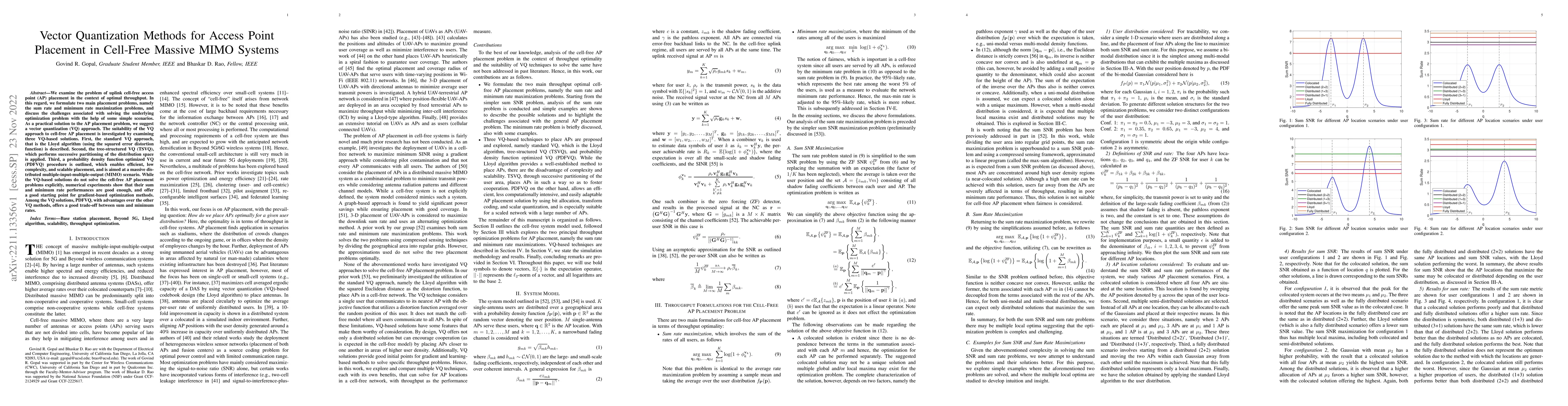 Thumbnail for Vector Quantization Methods for Access Point Placement in Cell-Free
  Massive MIMO Systems