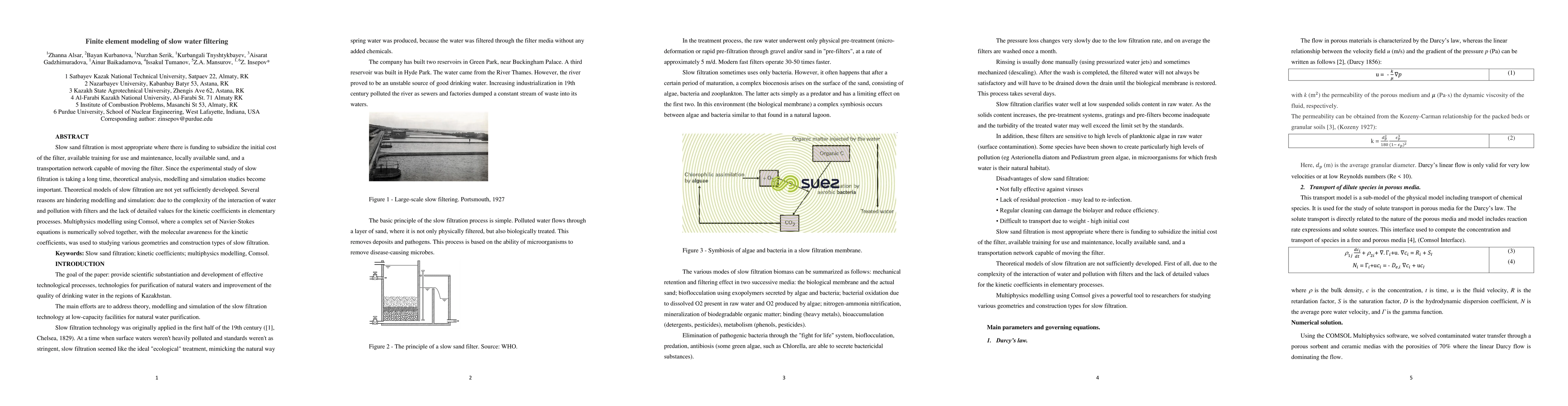 Thumbnail for Finite element modeling of slow water filtering
