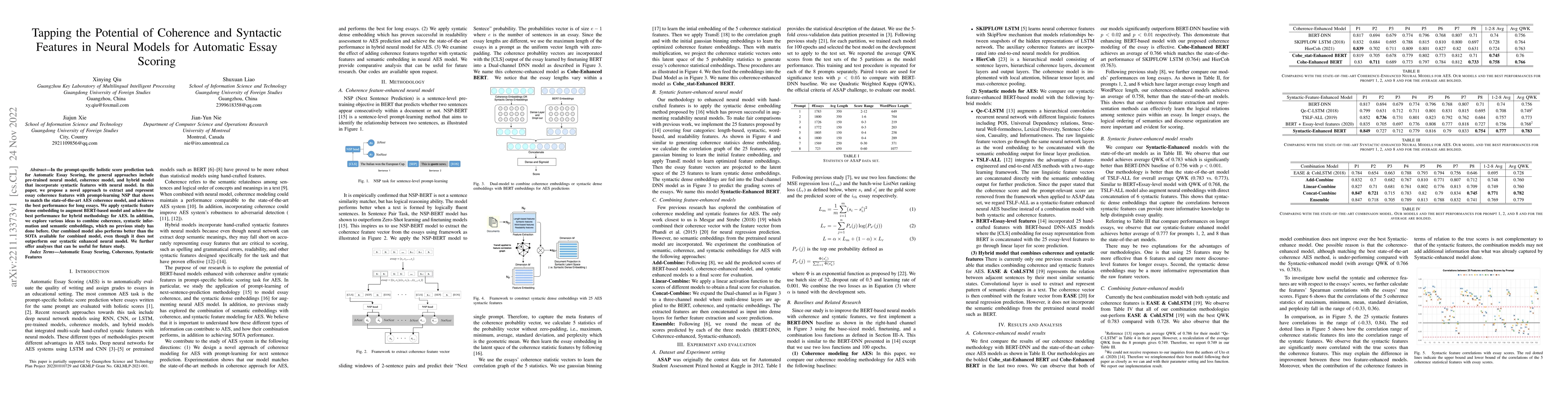 Thumbnail for Tapping the Potential of Coherence and Syntactic Features in Neural
  Models for Automatic Essay Scoring