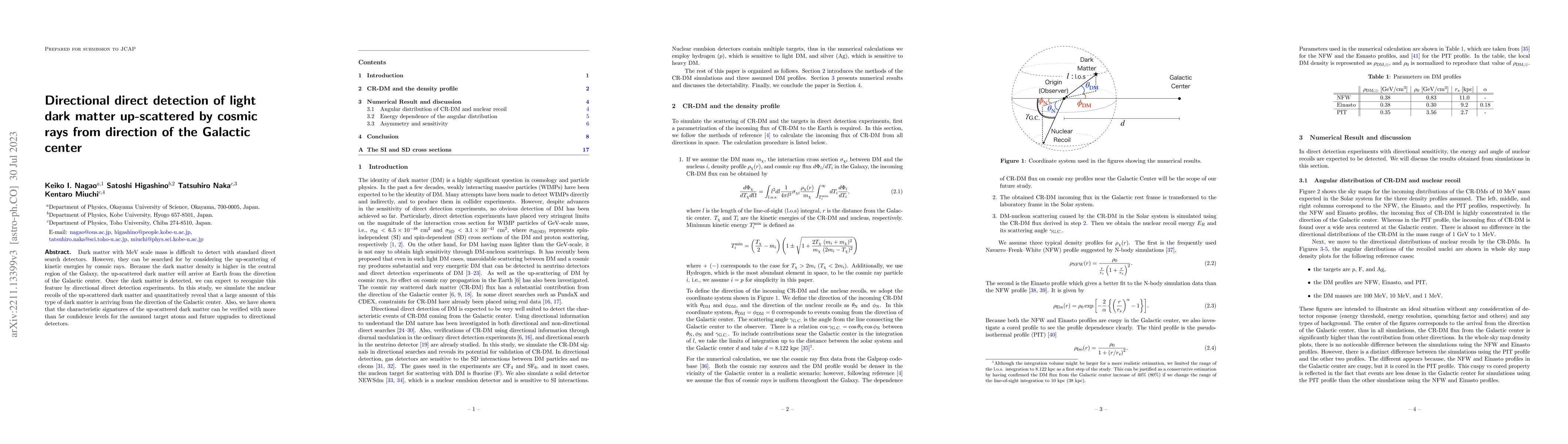 Thumbnail for Directional direct detection of light dark matter up-scattered by cosmic
  rays from direction of the Galactic center