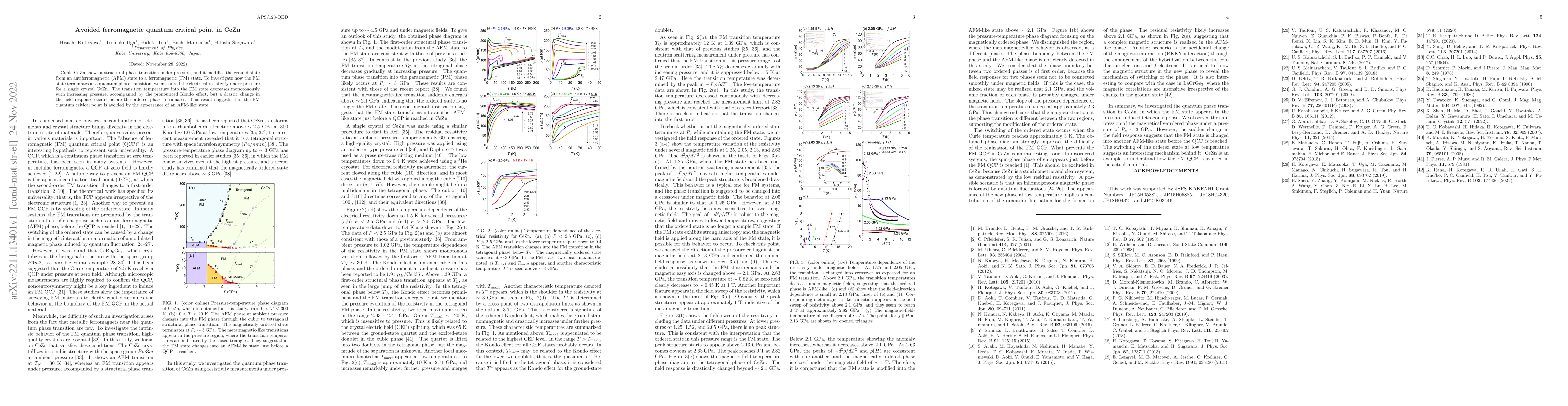 Thumbnail for Avoided ferromagnetic quantum critical point in CeZn