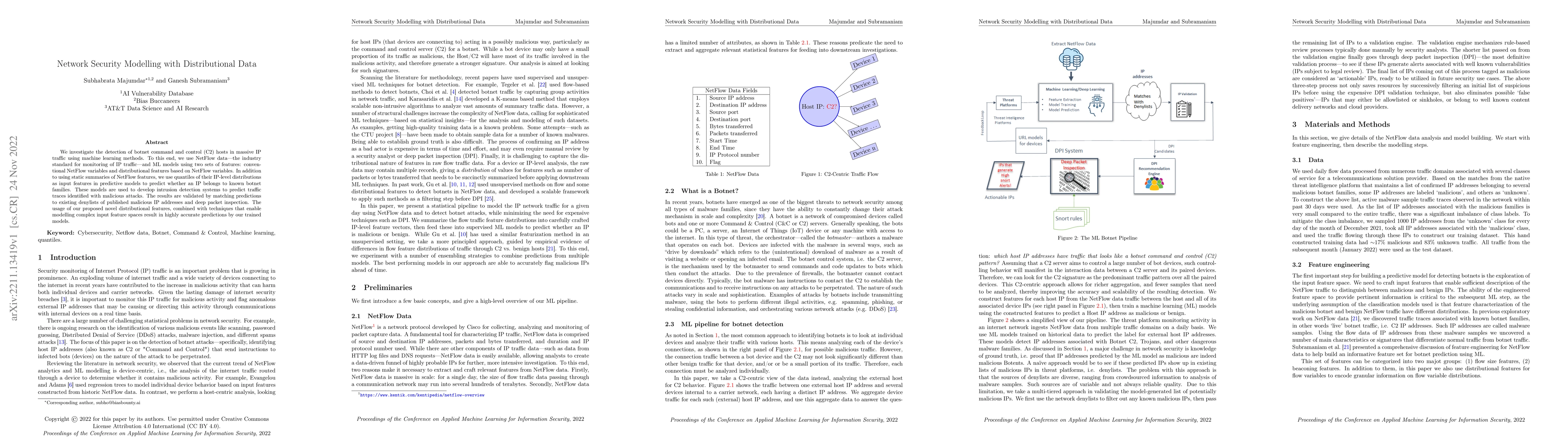 Thumbnail for Network Security Modelling with Distributional Data